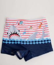 Sunga Infantil Estampa Tubarão MR Tam 4 a 10-59024