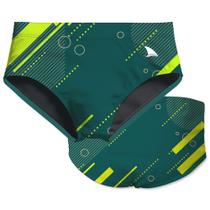 Sunga infantil fluor geo proteção uv 50+ kauna