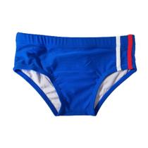 Sunga Infantil Listrada Azul e Branca/Vermelha 4 Anos - Basic + Sunga Infantil Listrada Azul e Branca/Vermelha 4 Anos - Basic +