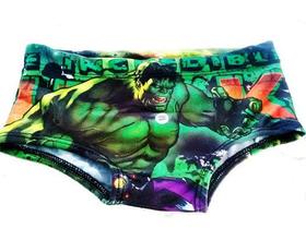 Sunga Infantil Menino Hulk Praia Verão Piscina Proteção Uv30