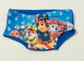 Sunga Infantil Menino Patrulha Canina Praia Verão Piscina Uv