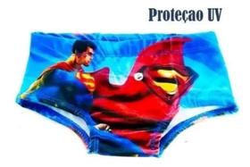 Sunga Infantil Menino Super Homem Praia Verão Piscina Uv Sunga Infantil Menino Super Homem Praia Verão Piscina Uv