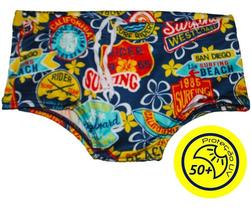 Sunga Infantil Menino Surf Beach Praia Verão Piscina Prot Uv