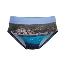 Sunga infantil para meninos modelo estampada Mash .