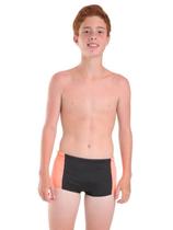 Sunga Infantil Preto com Laranja Solenza Moda Praia