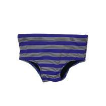 Sunga Larga Bebê - Azul Listras