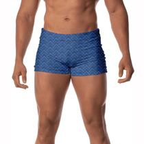 Sunga Masculina Boxer Praia Piscina Lançamento Azul Marinho