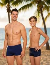 Sunga Masculina Boxer Tal Pai Tal Filho Praia Verão Uv50 Pis