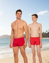 Sunga Masculina Boxer Tal Pai Tal Filho Praia Verão Uv50 Pis