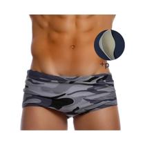 Sunga Masculina Camuflada De Cintura Baixa Para Verão, Calção De Banho Sexy Para Surf, Roupa De Sunga Masculina Camuflada De Cintura Baixa Para Verão, Calção De Banho Sexy Para Surf, Roupa De