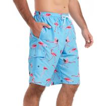 Sunga Masculina Scotamalone de Secagem Rápida Azul e Rosa