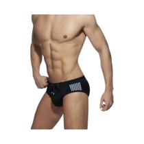 Sunga Masculina Sexy Com Bojo E Efeito Push-Up, Estampa Triangular Moderna, Para Praia E Natação