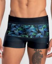 Sunga Mash 300.108 Boxer Estampada Folhagem