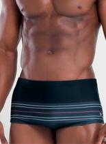Sunga Mash 303.73 Masculina Listras FPS 50 Poliéster T. P/GG Sunga Mash 303.73 Masculina Listras FPS 50 Poliéster T. P/GG
