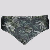Sunga Mash Estampada Preta e Verde Juvenil