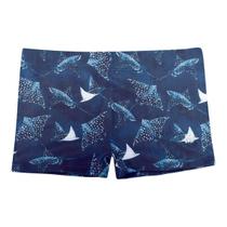 Sunga Praia Boxer Infantil Estampada Mash Secagem Rápida