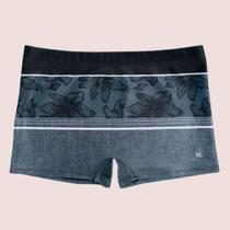 Sunga Praia Boxer Mash Estampada Masculina com Proteção UV+
