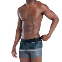 Sunga Praia Boxer Mash Laterais Largas Estampada Microfibra
