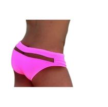 sunga sexy slip com tule transparência na parte de trás