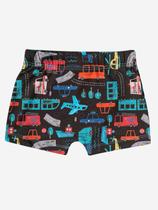 Sunga Shorts Infantil Praia Carros Tip Top Proteção Solar UV -