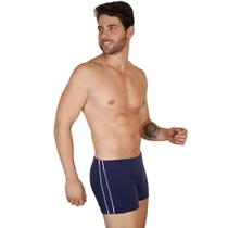 Sunga shorts masculina adul laterais elástico e cordão de regulagem peça toda forrada - Águas Claras