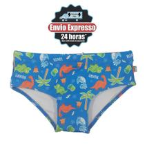 Sunga Slim Infantil Baby Dino - Cecí Moda Praia - 8004-2121 Sunga Slim Infantil Baby Dino - Cecí Moda Praia - 8004-2121