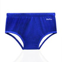 Sunga Slim Infantil e Juvenil Cavada Praia Piscina Menino Masculina Lisa Tradicional Básica Forrada Cadarço Personalizada Logo Estampada