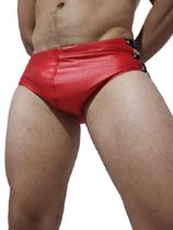 Sunga slip 3 fechos laterais todas as cores moda praia