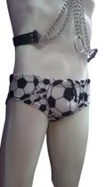 Sunga slip cintura baixa cavada futebol - Shoptem7