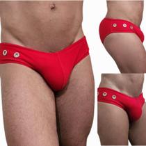 Sunga slip com 3 Ilhós vazado lateral varias Cores