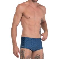 Sunga Slip Estampada com Forro e Cordão de Regulagem Moda Praia Verão Masculina Sungão