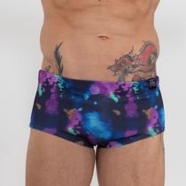 Sunga Slip Tradicional Print Aquarela