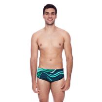 Sunga Speedo Clássica Waves Azul Nautico