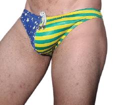 Sunga tanga Estados Unidos Usa ou Brasil 2cm lateral moda praia - AA Collection Curitiba