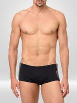Sunga Trunk Lisa Com Gorgurão Calvin Klein Swimwear Preto