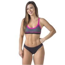 Sunkini pro line preto e chumbo kauna swim