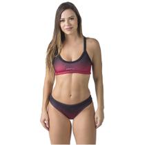 Sunkini water tech preto e marsala kauna swim