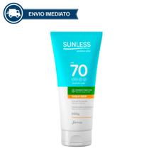 Sunless Protetor Solar 200g Para Corpo e Rosto, Toque Seco e Alta Proteção