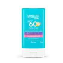 Sunless Protetor Solar Baby Bastão Fps60 Sunless 15G