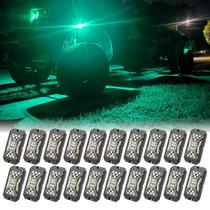 SUNPIE RGBW Rock Lights 20 cápsulas, alumínio, impermeável IP67