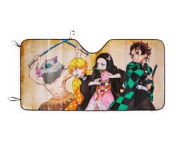 Sunshade Accordion Sun Viseira Protetora de Personagens Demon Slayer Sunshade Accordion Sun Viseira Protetora de Personagens Demon Slayer