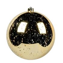 Sunshine 1 Pcs 8" Grandes Enfeites brilhantes de baile de Natal, decorações gigantes penduradas enfeites de árvore de Natal para o feriado, Extra Grande Despedaçado Retro Mercury Balls Set (8inch, Ouro) - SUNSHINE DECOR