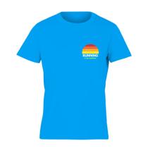 Sunshine Camiseta Masculina Para Corrida - Azul - sportbr