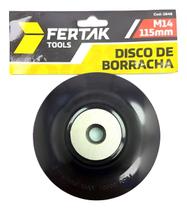 Sup Disco de Lixa Borracha 115 Mm - M14 Fertak Sup Disco de Lixa Borracha 115 Mm - M14 Fertak