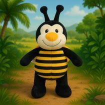 Super Abelha De Presente Pelúcia Grande Antialérgico Bichinhos Para Criança Bebe Brinquedo Amarela Kawaii Decorativo