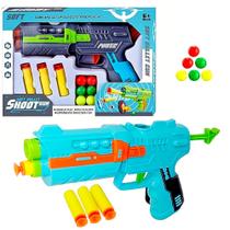 Super Arminha Lança Dardos e Bolinhas Brinquedo Nerf para Presente na Caixa Super Arminha Lança Dardos e Bolinhas Brinquedo Nerf para Presente na Caixa