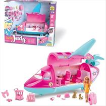 Super Avião Da Judy C/ Boneca Aeromoça Muitos Acessórios