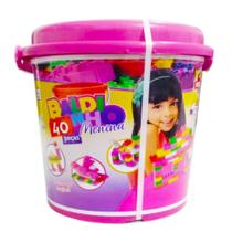 Super Balde 40 Peças - Menina - Riber Brink Super Balde 40 Peças - Menina - Riber Brink