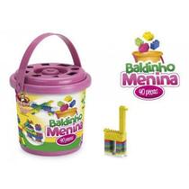 Super baldinho menina educacional com 40 blocos riberbrink Super baldinho menina educacional com 40 blocos riberbrink