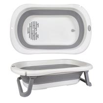 Super Banheira Infantil Antiderrapante KaBaby Cinza